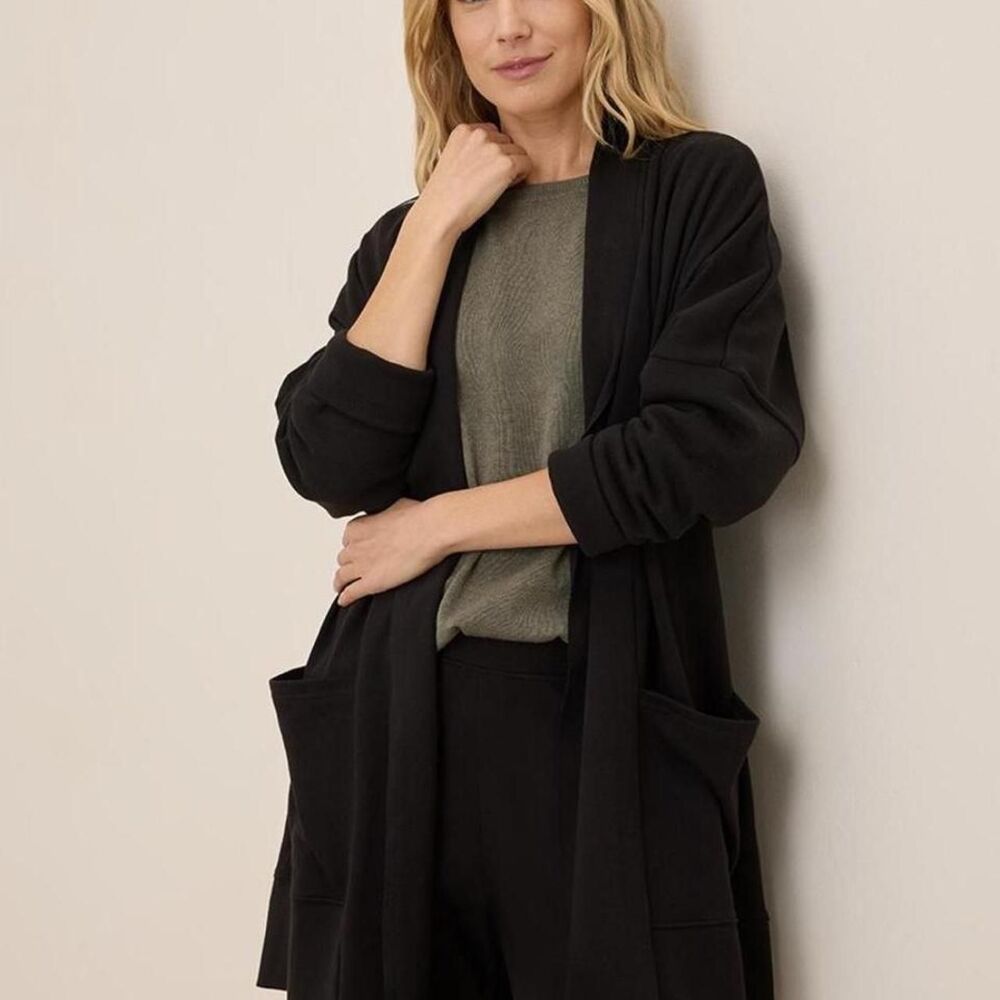Pact Women's Airplane Wrap Cardigan Black X-Large 2X-Large Top Outerwear